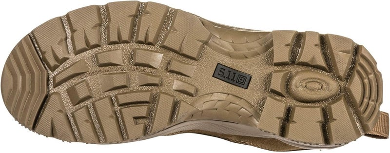 5.11 Tactical Men's Side-Zip Brown Boots, ATAC 2.0 8", Desert, Dark Coyote, Style 12393ABR - Image 3